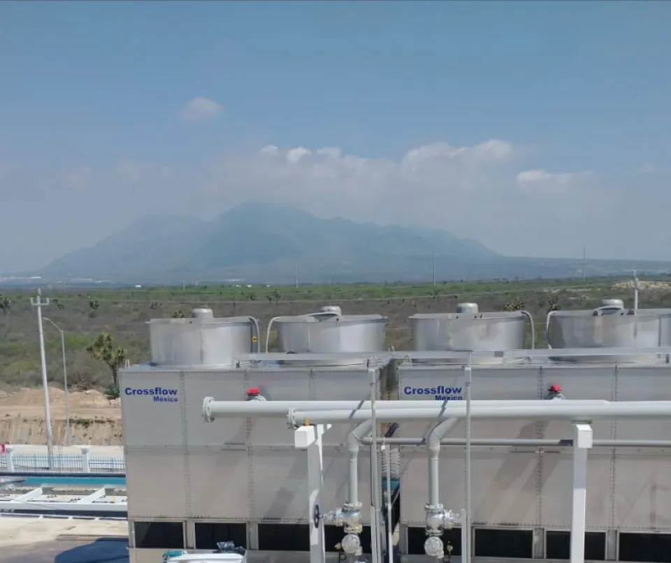 Proyecto de torre de enfriamiento en Jumex Monterrey